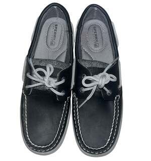 Sperry Top-Sider Women's Firefish Leather Boat Shoe Navy Grey